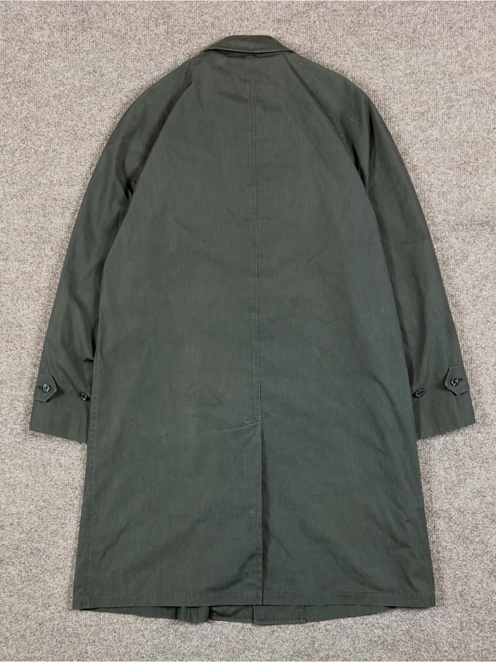 Vintage London Fog Dark Green Trench Coat Men’s 40 Medium Unlined Lightweight - Picture 2 of 9